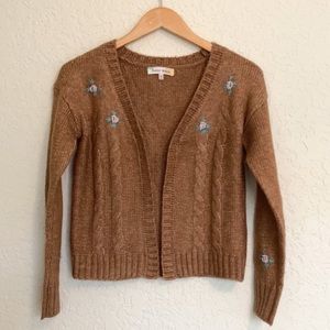 Hazel Moon Brown Knit Cardigan